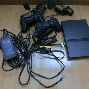 中古品 保管品 通電のみ確認済 SONY ソニー PlayStation2 プレイステーション2 SCPH-70000 本体 コントローラー ゲーム機/激安1円スタートの画像1