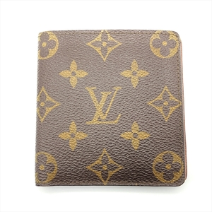 ルイヴィトン LOUIS VUITTON ポルト ビエ 6カルト クレディ 二つ折り財布 PVC M60929 ブラウン 8901AN モノグラム