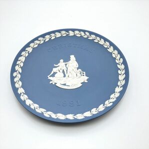 ウェッジウッド WEDGWOOD ジャスパー クリスマス イヤープレート 1991 皿の画像2