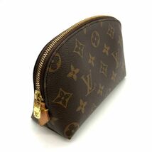 ルイヴィトン LOUIS VUITTON ポシェット コスメティック PM ポーチ モノグラム キャンバス M47515 ブラウン ゴールド金具_画像2