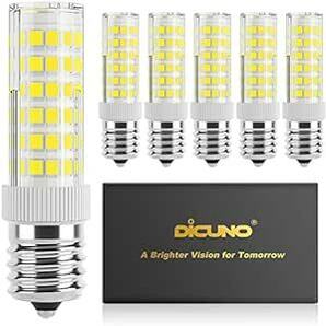 DiCUNO LED電球 E17口金 50W形相当 550lm 省エネ90％ 昼白色相当(6W) 6000K 広配光タイプ 6個パの画像1