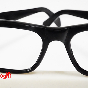 1960s イタリア製 ITALY 黒セルビンテージ眼鏡フレーム Vintage ウエリントン型 BLACK お洒落メガネ＆サングラスの画像7