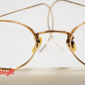 1940s アートクラフト オプティカル Art-Craft Optical ビンテージ12KGF金張り眼鏡フレーム Gold Filled アメリカ製 USA ジョンレノン の画像7