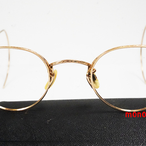 1940s アートクラフト オプティカル Art-Craft Optical ビンテージ12KGF金張り眼鏡フレーム Gold Filled アメリカ製 USA ジョンレノン の画像3