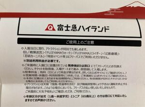 富士急ハイランド フリーパス チケット 2人分（2枚）ペア