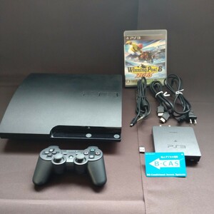 SONY PlayStation3(CECH-3000B) コントローラー ソフト 付属品 通電/動作確認 初期化済 USED品 現状渡し　プレイステーション3 ソニー