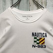 NAUTICA ノーティカ バックプリント バックロゴ 白 XL Tシャツ_画像8