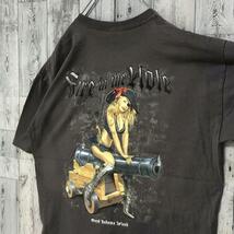 【入手困難】セクシー美女 スカル バックプリント ビッグプリント XL相当 Tシャツ 90s 大きいサイズ ビッグサイズ_画像7