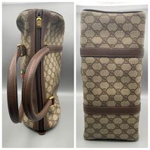 GUCCI グッチ 40 02 007 オールドグッチ ヴィンテージ シェリーライン GG柄 PVC ハンドバッグ ミニボストン_画像4