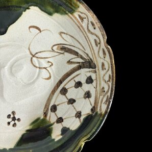 【FU10】織部焼 大皿 取り皿 盛り皿 飾り皿 平皿 和食器 骨董品の画像6