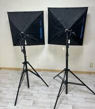 SD RIFA 80x80 撮影用ライト 蛍光灯専用 1対 中古！_画像5