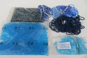 342* unused Czech beads blue group beads BEADS large amount 2.5kg and more 