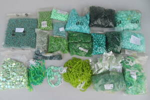 360* unused Czech beads green group BEADS large amount 6.3kg and more 