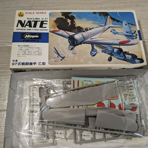 【F545】【未組立】 Hasegawa ハセガワ 1/72 スケールシリーズ NAKAJIMA Ki-27 NATE 中島 97式戦闘機 甲/乙型 模型 プラモデルの画像1