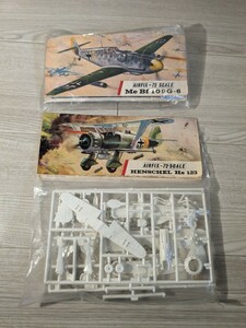 【F290】【未組立】 戦闘機 プラモデル おまとめ / AIRFIX-72 SCALE / Me Bf 109G-6 / HENSCHEL Hs 123