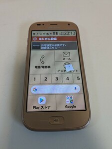 【F498】【稼働品・初期化済み】 docomo ドコモ らくらくスマートフォン me F-01L 富士通 FUJITSU