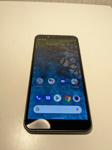 【F766】【稼働品・SIMフリー・初期化済み】 SHARP Android One S7 S7-SH 32GB ブラック スマホ 本体