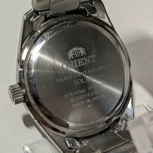 【F771】【稼働品】 ORIENT オリエント SE01-C0-B カットガラス 電波ソーラー メンズ 腕時計の画像7