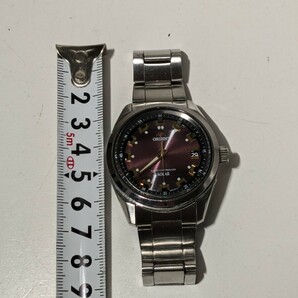 【F771】【稼働品】 ORIENT オリエント SE01-C0-B カットガラス 電波ソーラー メンズ 腕時計の画像9