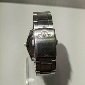 【F771】【稼働品】 ORIENT オリエント SE01-C0-B カットガラス 電波ソーラー メンズ 腕時計の画像6