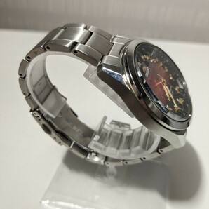 【F771】【稼働品】 ORIENT オリエント SE01-C0-B カットガラス 電波ソーラー メンズ 腕時計の画像5