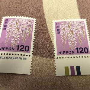 ★☆普通切手 カラーマークセット マーク下 未使用品 額面 120円☆★の画像1