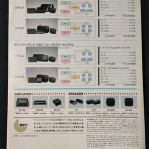 [カタログ] SANSUI (サンスイ) 1989年3月 CAR AUDIO SYSTEM カタログ/CD-6I/RE-7i/RE-6i/カーオーディオ/ 昭和レトロの画像2