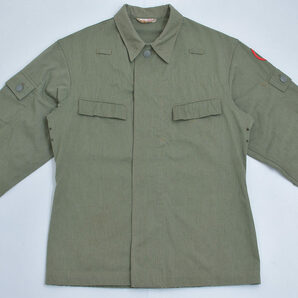Vintage 東ドイツ軍 フィールドジャケットミリタリーシャツ チェンジボタン ヴィンテージ ユーティリティーシャツ ヨーロッパの画像4