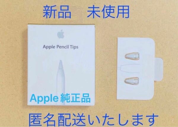 【新品・未使用・匿名配送】純正 Apple Pencil Tips アップル ペンシル チップス　ペン先（２個）