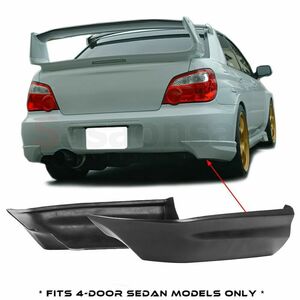 Subaru Impreza WRX STI GDB 4 door sedan 後期 '05～'07 After-market ウレタン リヤ/リアBumper サイドエプロン スパッツ/キャップ Body kit