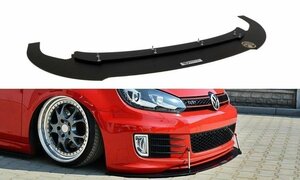 フォルクスワーゲン/VW ゴルフⅥ GTI エディション 35 5K '11～'13 ABS製 フロントスプリッター スカート/スポイラー/リップ 未使用品 V.1