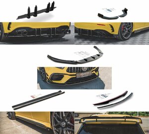  Mercedes Benz W177 A45 AMG S 4MATIC+ '19~ freon trip side skirt rear difuzar rear side spoiler cap V.5