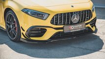 メルセデス ベンツ Aクラス AMG W177 A45 S 4MATIC+ '19～ ABS製 フロントスプリッター/リップ サイドスカートディフューザー セット V.1_画像3