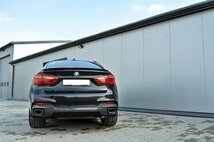 BMW X6 F16 Mスポーツ '14～'19 社外品 ABS製 リア/リヤ サイドスプリッター アンダーリップ/スカート 左右セット グロスブラック 未使用品_画像2
