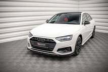 アウディ A4 B9 (8W) セダン/アバント 後期 '20～ フロントリップ サイドスカート リアディフューザー リアサイドスプリッター セット V.4_画像2