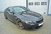 BMW Mシリーズ M6 E63/クーペ 社外品 ABS製 サイドスカート/ステップ ディフューザー エクステンション グロスブラック/黒 エアロ 未使用品_画像4