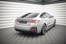 BMW 4シリーズ グランクーペ G26 Mスポーツ用 '21～ 社外品 ABS製 リア/リヤ サイドスプリッター アンダーリップ/スカート 左右セット V.3_画像2