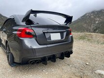 スバル WRX STI '14～'20 VA系 ABS製 リア バンパー ディフューザー/アンダースポイラー/スカート リア サイド スプリッター/スパッツ V.7_画像2