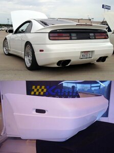 フェアレディZ Z32/300ZX 1/2/3/4/5型 2シーター車 '89～'98 FRP製 リア/リヤ バンパー スカート ディフューザー エアロパーツ 未使用 V.1