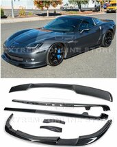 コルベット C6 グランスポーツ/Z06 '05～'14 フロントリップ/スポイラー サイドスカート/ステップ マッドフラップ トランクスポイラー V.2_画像1