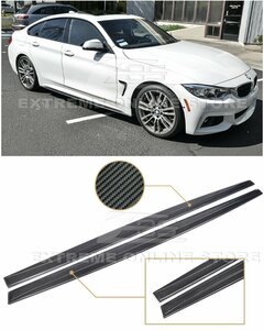 BMW 4シリーズ F32/クーペ F33/カブリオレ F36/グランクーペ カーボン製 サイドスカート/ステップ ディフューザー エアロ カスタム 未使用