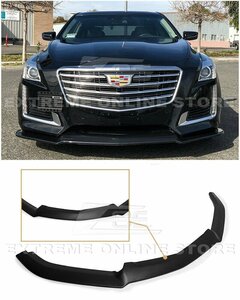 キャデラック/Cadillac CTS '14～'19 社外 FRP製 フロントスプリッター スポイラー/リップ/スカート エアロパーツ カスタム 未使用 未塗装