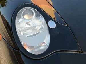 ポルシェ 911 996 カレラ 後期 '02～ FRP製 ヘッドライトカバー アイライン/アイリッド/アイブロウ エアロ 左右セット 未使用 未塗装品 V.3