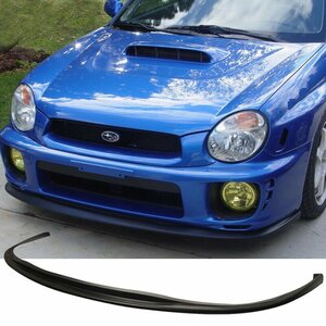 インプレッサ WRX STI GDB 4ドアセダン 丸目 A/B型 前期 '00～'02 社外 PU製 フロントスポイラー スカート/スプリッター/リップ 未使用 V.2