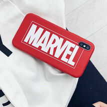 即納可能 マーヴェル/マーベル XS MAX/テンエス マックス 用 アップル アイフォン スマホ ケース ソフトTPU 赤/レッド MARVEL/iphone_画像3