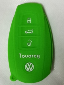 即納可能 フォルクスワーゲン トゥアレグ/TOUAREG シリコンケース 薄緑/ライトグリーン リモコン リモート キーレス スマートキー 3ボタン