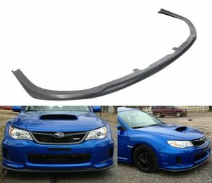 スバル インプレッサ WRX STI GVB/GVF 4ドア セダン 後期 '10～'14 社外品 PU製 フロントリップ スポイラー スプリッター エアロパーツ V.1