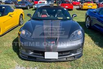 シボレー 6代目 コルベット C6 グランスポーツ/Z06 前期/後期 '05～'14 社外 カーボン製 フロントリップ スポイラー/スプリッター/スカート_画像4