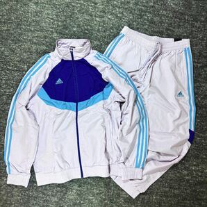 【格安送料】新品未使用 adidas Lサイズ アディダス セットアップ ウーブン ジャージ ジム トレーニング ジャケット パンツ ボトムスの画像1