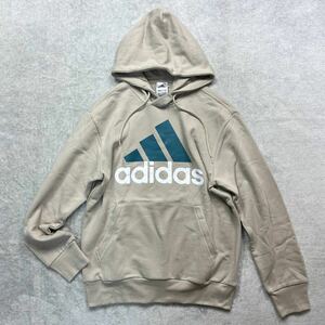 【格安送料】 新品未使用 adidas 2XLサイズ アディダス パーカー スウェット フーディ ビックロゴ デカロゴ 人気 定番 刺繍 正規品